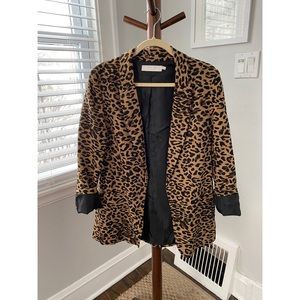 Leopard Print Blazer